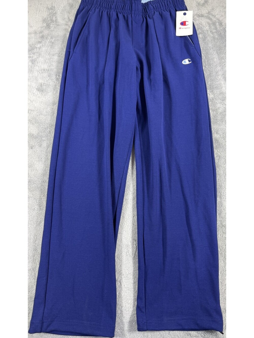 Champion Men's Royal Blue Open Bottom Bungee Fit Pull-On Athletic Sweatpants Med